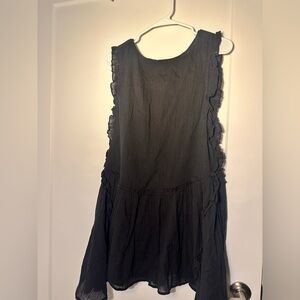 Free People flowy black tunic dress
